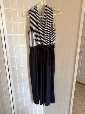 Striped Nautical Capri Romper